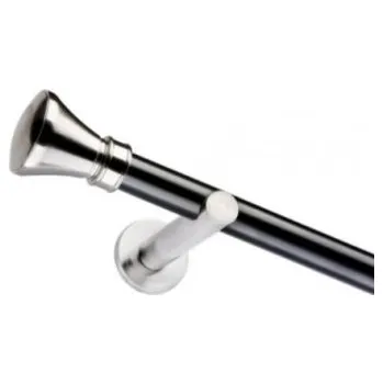 Garnýž Garnýž jednoduchá 25mm matná černá tyč Koloseo efekt nerez