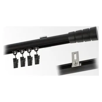 Garnýž Jednoduchá garnýž hl. profil BLACK koncovka Stożek Frez