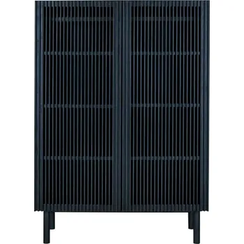 Dětská skříň Černá dřevěná skříň Quax Hai-No-Ki 140 x 100 cm