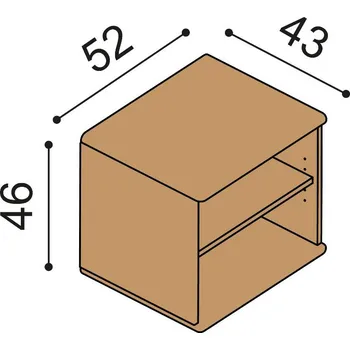 Komoda komoda FLABO závěsná FL1/2