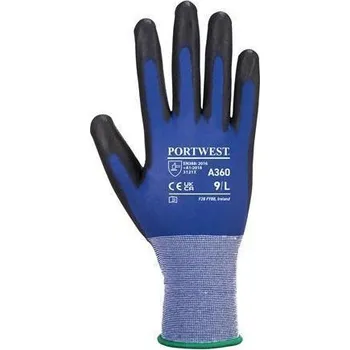 Pracovní rukavice Ochranné rukavice Senti-Flex, modrá, nylon, dlaň potažená PU, velikost M
