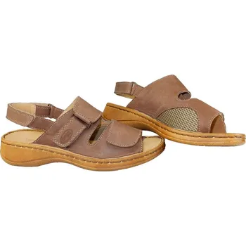 Dámské sandále dámské zdravotní sandály s možností vlastní barvy 6012/I.; světlá podešev 42