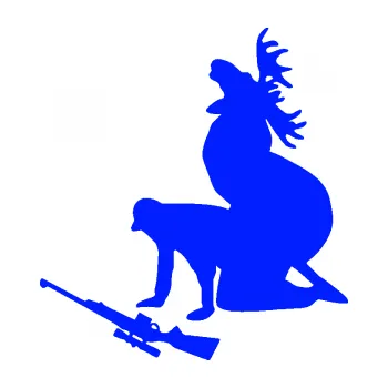 Samolepící dekorace SAMOLEPKA Los a lovec levá (19 - modrá dynamic) NA AUTO, NÁLEPKA, FÓLIE, POLEP, TUNING, VLASTNÍ TEXT, TISK, AUTOSAMOLEPKY.cz, POLEPY, OBRÁZEK, LOGO, SAMOLEPKY