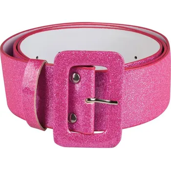 Karnevalový doplněk Retro pásek Glitter Růžový