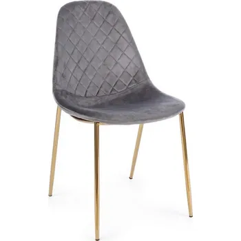 Jídelní židle BIZZOTTO Sametová jídelní židle TERRY šedá 0733307