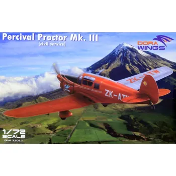 Plastikový model Dora Wings 1/72 Percival Proctor Mk.III - civil (4x camo)