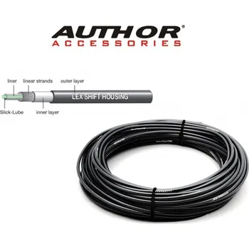 Lanko pro jízdní kolo Bovden řadící 4 mm - černá (30 m) - Author ABS-Br-Index