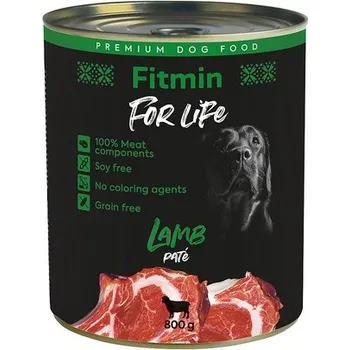 Krmivo pro psa Fitmin For Life Jehněčí konzerva pro psy 800 g Výhodné balení 8 kusů