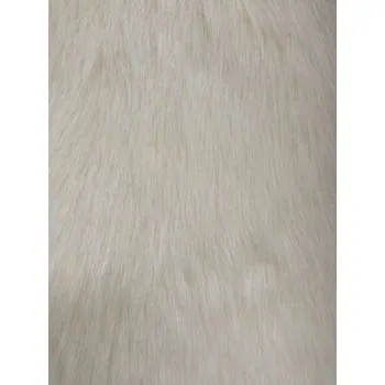 Kožešina, dlouhý vlas, krémová, látky, metráž