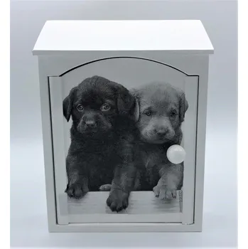 Skříňka na klíč Skříňka na klíče Štěňata (Věšáček na klíče s pejskem, pes)