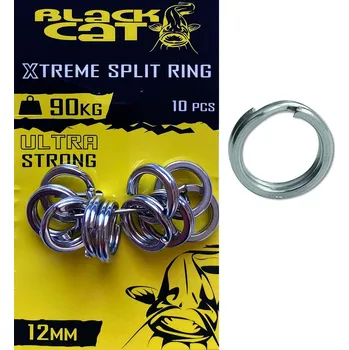 Black Cat pevnostní kroužky EXTREME 90kg, 10ks (Pevný a plochý pevnostní kroužek.)