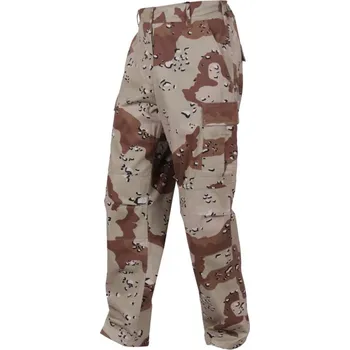 Kalhoty dětské ARMY DESERT 6 (Dětské vojenské a army oblečení. Kalhoty mají v pase našity pásky s přezkou pro případnou úpravu pasu - pas lze snížit až o 4 cm na každé straně. Celkové zapínání je pak na zip.)