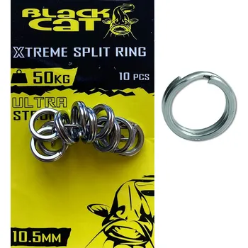 Black Cat pevnostní kroužky EXTREME 50kg, 10ks (Pevný a plochý pevnostní kroužek.)