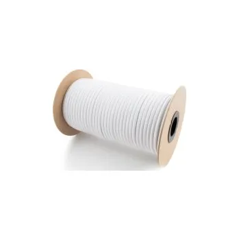 Lano Gumové lano - 8mm bílé, 100m na cívce