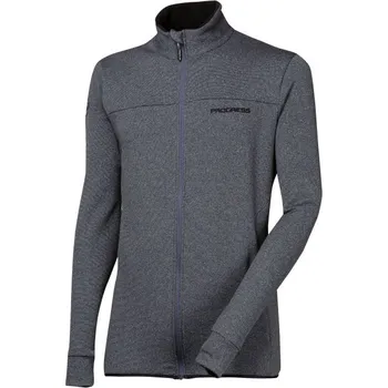 Pánské oblečení Mikina pánská Progress EGON, černý melír Velikost: XL