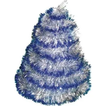 Vánoční dekorace Řetěz vánoční 1,8 m stříbrno-modrý