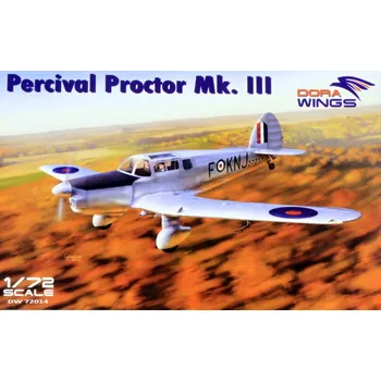 Plastikový model Dora Wings 1/72 Percival Proctor Mk.III (5x camo)