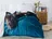 XPOSE Deka mikroplyš s beránkem 140 x 200 cm, kočka/modrá