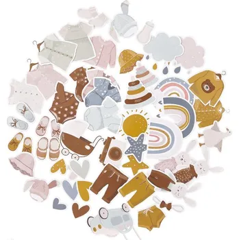 kreativní sada DP Craft Papírové výřezy, BABY, 50 ks