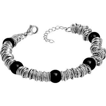 Náramek BRUNOshop.cz Náramek HOOPS ČERNÝ