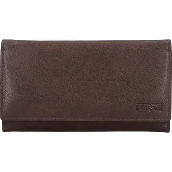 dámská peněženka kožená V-62-tmavě hnědá - DBR