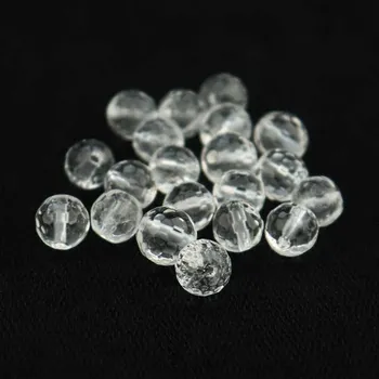 Korálek Pro Háčkování Křišťál přírodní fasetovaný 8 mm