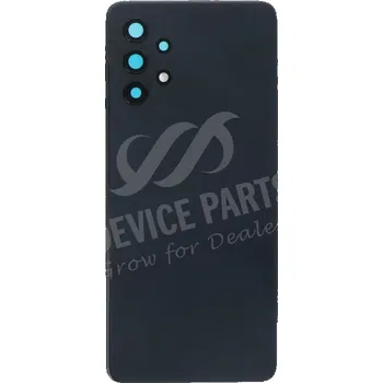 Náhradní díl pro mobilní telefon Kryt baterie Samsung A32 4G Black + čočka a rámeček zadního fotoaparátu Originál
