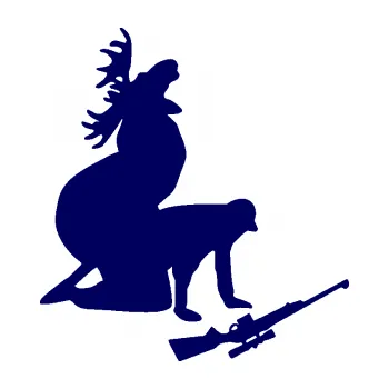 Samolepící dekorace SAMOLEPKA Los a lovec pravá (23 - tmavě modrá) NA AUTO, NÁLEPKA, FÓLIE, POLEP, TUNING, VLASTNÍ TEXT, TISK, AUTOSAMOLEPKY.cz, POLEPY, OBRÁZEK, LOGO, SAMOLEPKY