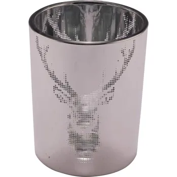 Svícen Stříbrný svícen s vánočním motivem Ego Dekor ID_1425561