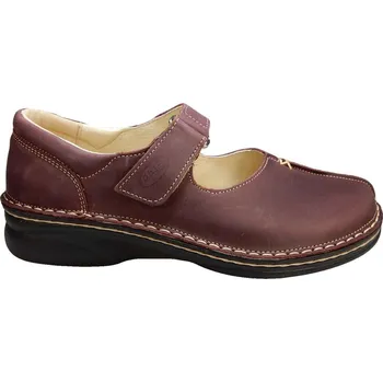 Dámské polobotky 1629 - 38 kožené polobotky pro široké nohy 38