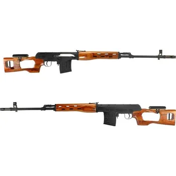 Airsoftová zbraň A.C.M. Manuální SVD Dragunov, až 170 m/s + pružina zdarma - PRAVÉ DŘEVO