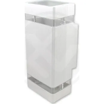 Venkovní osvětlení Svítidlo fasádní venkovní nástěnné HANA WHITE na žárovku GU10 bílé /IP44/ (zdroj světla žárovka 2x GU10 (není součástí balení))