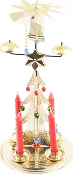 Vánoční dekorace Galanterka P1979934 zvonící stromek zlatý 30 cm