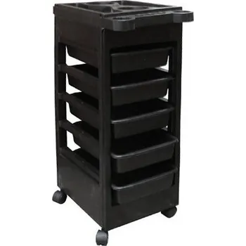 regál Salon Komplet Gabbiano T-048 5 polic černý