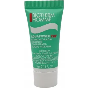 Pleťový krém Biotherm Biotherm Homme Aquapower 72h, Gélový Hydratačný Krém 5ml Hydratačný krém Pre mužov