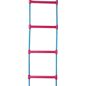 Žebřík BERGER – HUCK Lanový žebřík Herkules PES 16 mm, plastové příčky, 3 ks/m, modrý