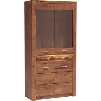 Obývací stěna Max-i Vitrína, jasan světlý, INFINITY I-03