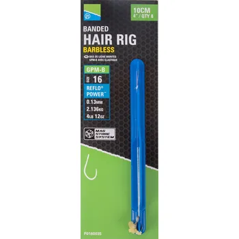 PRESTON INNOVATIONS GPM-B BANDED HAIR RIGS 10cm Velikost: 14