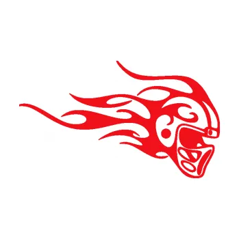 Polep vozidla SAMOLEPKA Helma s plameny pravá (10 - červená) NA AUTO, NÁLEPKA, FÓLIE, POLEP, TUNING, VLASTNÍ TEXT, TISK, AUTOSAMOLEPKY.cz, POLEPY, OBRÁZEK, LOGO, SAMOLEPKY