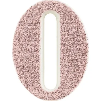 Dortová svíčka Svíčka číslo 0 růžovo-zlatá s glitrem 9,5 cm gi50760