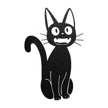 Samolepící dekorace SAMOLEPKA Kočka 031 pravá (63 - škrábaný kov černý) NA AUTO, NÁLEPKA, FÓLIE, POLEP, TUNING, VLASTNÍ TEXT, TISK, AUTOSAMOLEPKY.cz, POLEPY, OBRÁZEK, LOGO, SAMOLEPKY