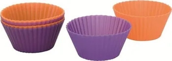 Ibili 752400 silikonové košíčky na muffiny fialové/oranžové 6 ks
