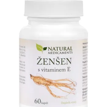 Natural Medicaments Ženšen+vitamín E cps.60