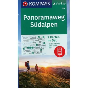 KOMPASS Wanderkarte 218 Panoramaweg Südalpen, 1:50 000 - KOMPASS-Karten GmbH
