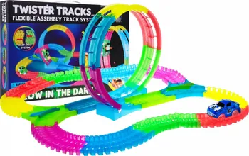 autodráha Twister Tracks svítící autodráha 132 dílů