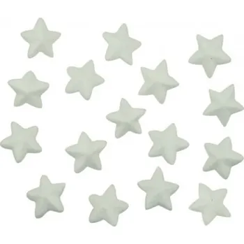Vánoční dekorace Dílky z polystyrenu hvězdy 3,5cm, 16ks