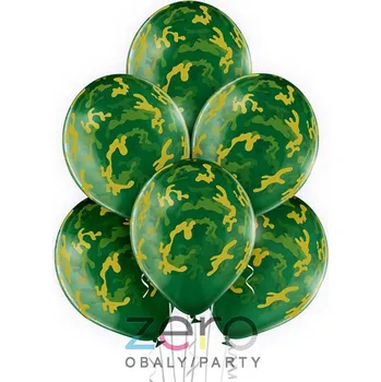 Balónek Balónky nafukovací pr. 30 cm (6 ks) - maskování (mix)