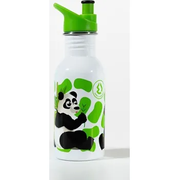 Láhev Water Revolution Dětská nerezová láhev na pití Panda Potravinářská nerezová ocel 18/8, 500 ml