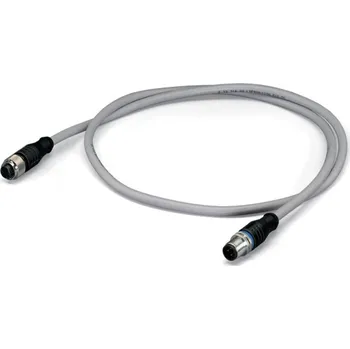 WAGO datový zástrčkový konektor pro senzory - aktory, upravený, 756-3105/040-020, piny: 4, 2.00 m, 1 ks