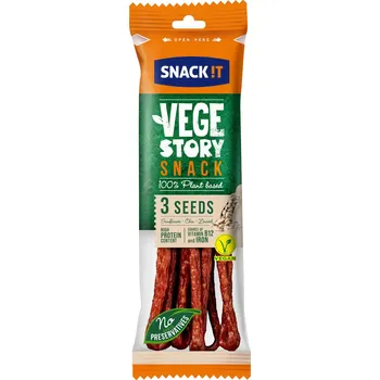 Sušené maso Snack vegan - bez lepku - 3 DRUHY SEMÍNEK - Snack !t 90g